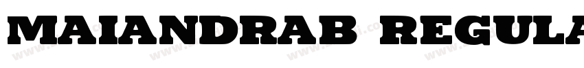MaiandraB Regular字体转换